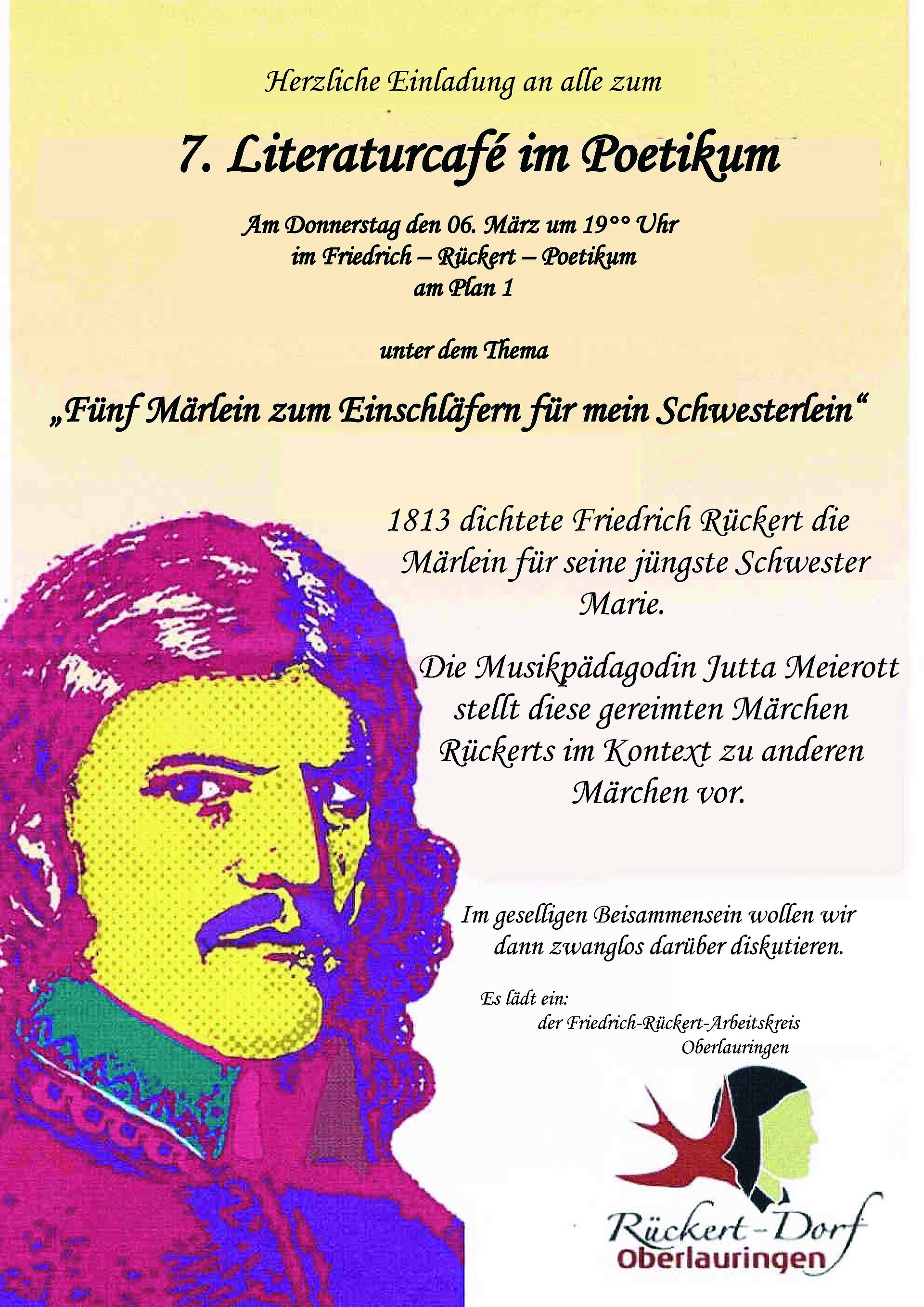 7. Plakat für das Literaturcafe im Poetikum