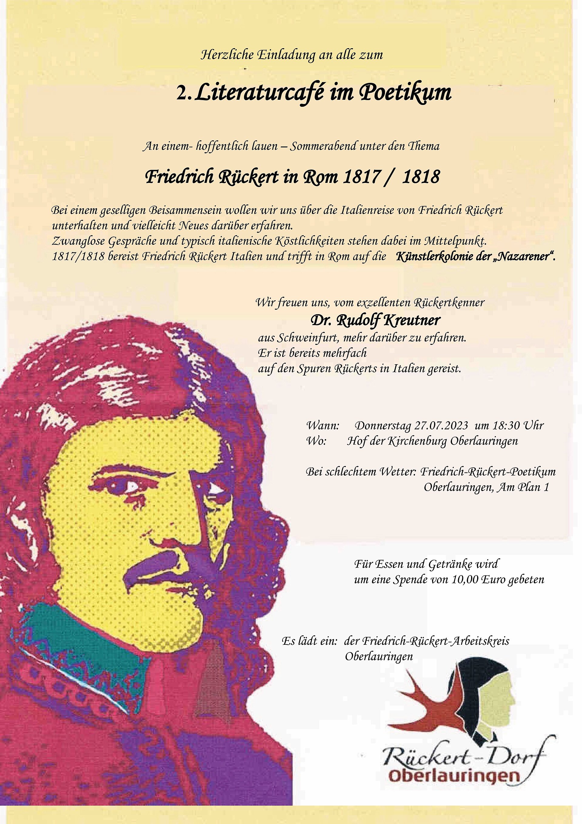 2. Plakat für das Literaturcafe im Poetikum