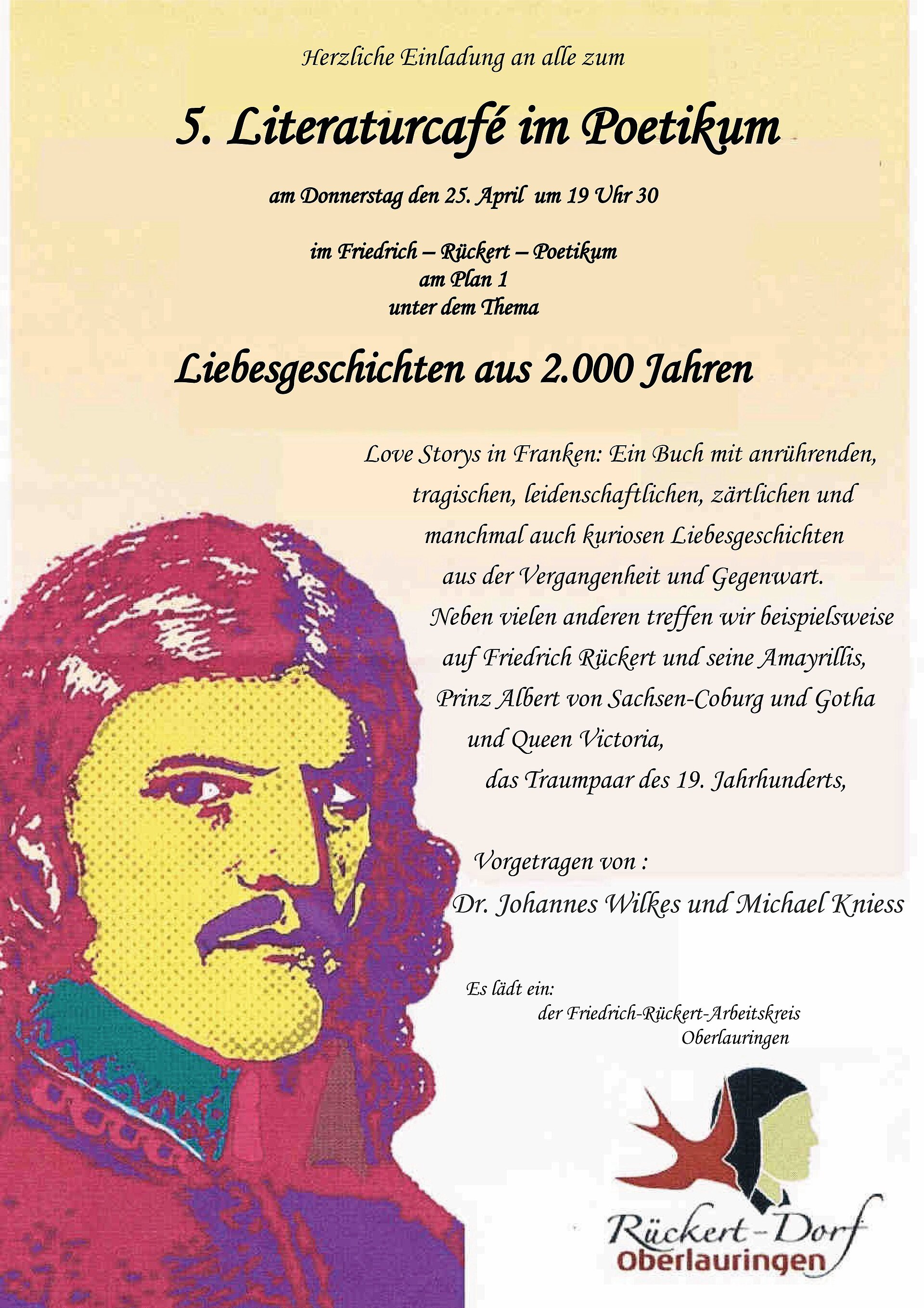 5. Plakat für das Literaturcafe im Poetikum