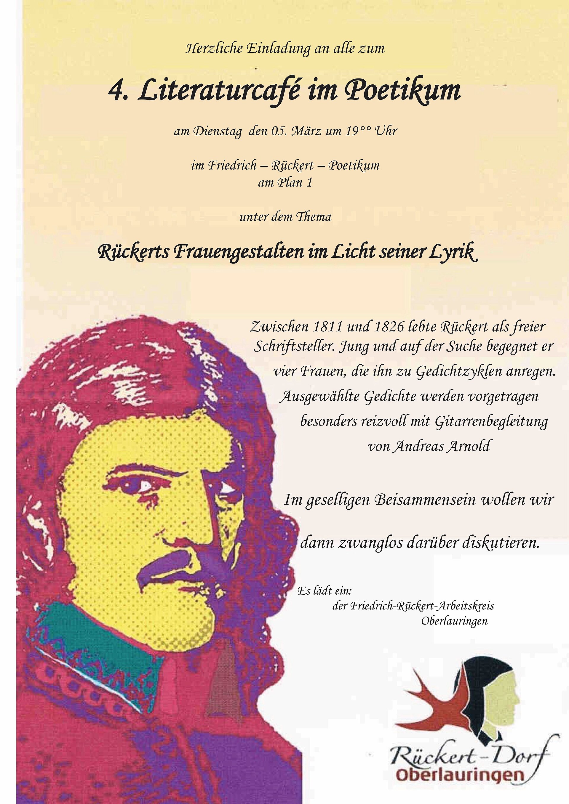 4. Plakat für das Literaturcafe im Poetikum